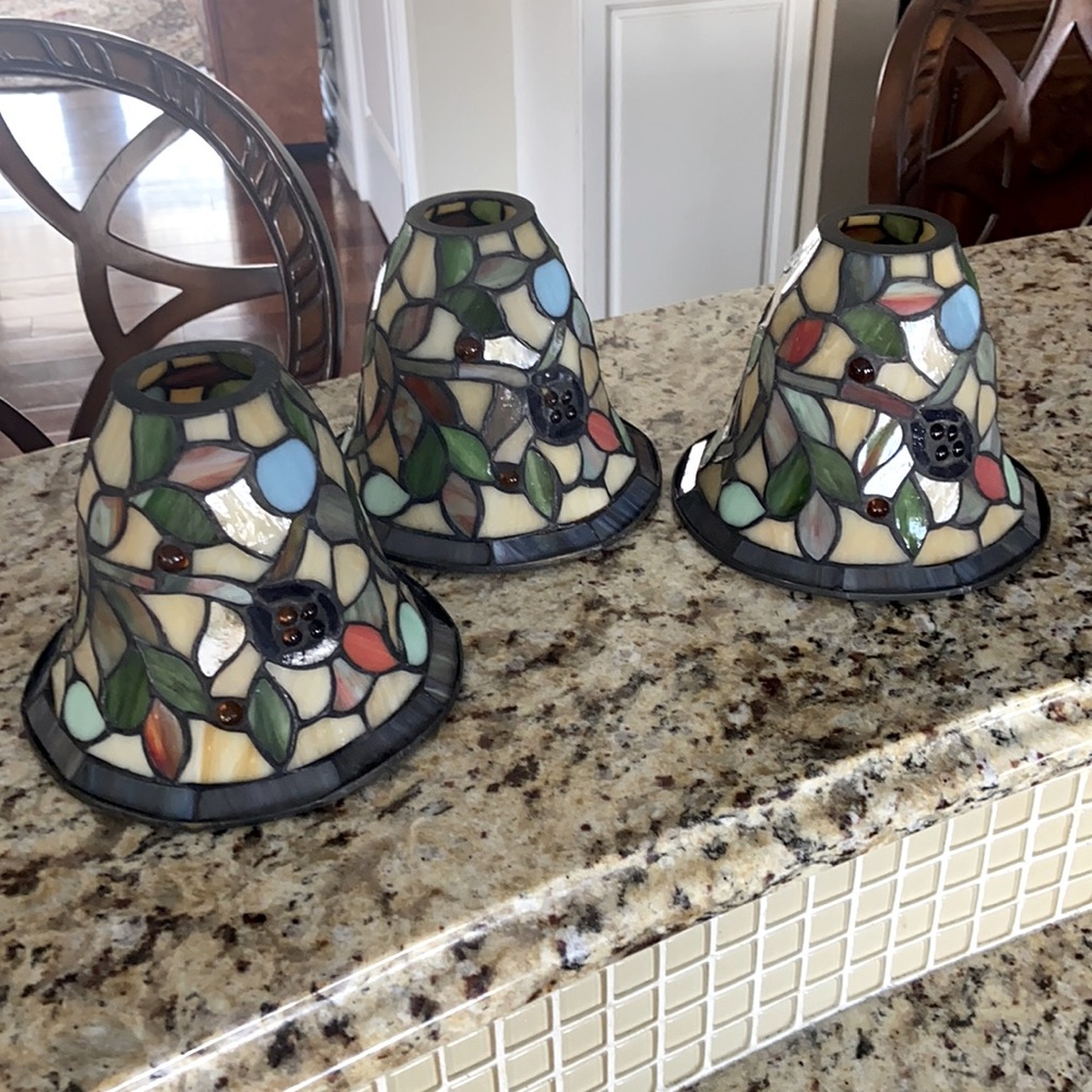 Leaded stain glass globs. Beautiful